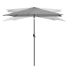 LONGWELL INDUSTRIAL LTD Skladací záhradný slnečník 210 cm - šedý
