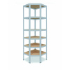 Meets-ecommerce UG Rohový regál 230x60x30, 6-7 políc Farba: Biela, Počet polic: 6 políc