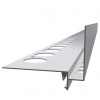 Celox Hliníkový Odkvapový/Balkónový profil RT+ ukončovací pr dlažbu v.60mm SvetloŠedý 2,5m CX 393709
