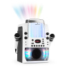 Auna Kara Liquida BT karaoke zariadenie, svetelná show, vodná fontána, bluetooth, biela/sivá farba (MG3-KaraLiquida BTwg)