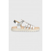 Detské kožené sandále Geox SANDAL SOLEIMA strieborná farba J35GSB.000CF.36.39 EUR 38