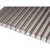 Exolon komôrkový polykarbonát 10 mm 1UV 2100 x 5000 mm bronz (hnedá, dymová)