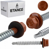 ETANCO Skrutka farmerská 6,4x50 TEHLOVÁ RAL 8004 - 100 ks