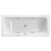 Santech MILO obdĺ. masážna vaňa 170,5x75,5cm,fitnes 200+aut.dohrev vody+aut.preplach Clean F200MIL170