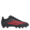 adidas F50 Club Childrens Firm Ground Football Boots Black/Red 2 (34)