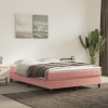 vidaXL Matrac s taštičkovými pružinami ružový 140x210x20 cm zamat - Ružová - 162802-58573