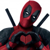 CUKROVÁ TLAČ jedlý obrázok na tortu Cukrová hmota Deadpool Srdce + MENO TEXT