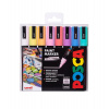 POSCA Súprava akrylových popisovačov PC-5M Posca, 8 ks, 2,5 mm, mix pastelových farieb