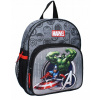Viackomorový predškolský batoh Avengers Vadobag pre chlapcov, odtiene šedej a striebornej