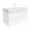 Swiss aqua technologies Koupelnová skříňka s umyvadlem SAT B-Way 99x50x45 cm bílá lesk BWAY2100WU2BBI