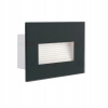Schodiskové svietidlo Kanlux 3 W s integrovaným LED zdrojom 10,5 cm, čierne