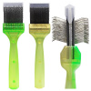 ActiVet Duo Plus Brush SilCoater 2v1 - dva mäkké štetce v jednom, pre dlhú, tenkú a hodvábnu srsť - malý 4,5 cm