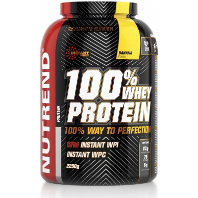 Nutrend 100% Whey Protein 2250g Banán + Jahoda
