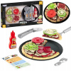 PIZZA NA KRÁJANIE PRE DETI NÔŽ MENU PODNOS + ZELENINOVÉ PRÍSADY OMÁČKA WOOPIE 30E