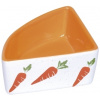 Nobby rohová keramická miska pro hlodavce 9x9x4cm/0,10l