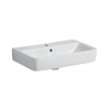 Geberit Selnova Compact Umývadielko 60x37 cm, s 1 otvorom na batériu, s prepadom, biela 501.511.00.7