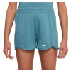 Dievčenské šortky Nike Dri-Fit Breezy High-Waisted Training Shorts - mineral teal/white - Tyrkysový (XL)