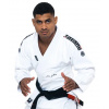 BJJ kimono gi Tatami Elements Superlite - White bílé + BÍLÝ PÁSEK Velikost: A2L