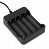 Nabíjačka batérií a akumulátorov 18650 4X Slot 230V Univerzálna nabíjačka