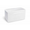 Servítky 24 x 24 cm 1vr 4f biele, 500 ks