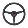 NRG Prisma Labs Heritage 3-spoke aluminium steering wheel (330mm). black