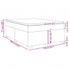 vidaXL Boxspring posteľ s matracom krémový 140x190 cm látka - Krémová - 97092-52112