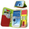 Kožený obal Samsung Galaxy S3 – Wallet Stripes – žltá