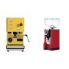 Profitec GO, yellow + Eureka Mignon Bravo, CR ferrari red