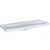 Geberit Acanto Dvojumývadlo, 120x48 cm, s prepadom, 2 otvory na batérie, KeraTect, biela 501.880.00.2