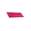 Logitech® G PRO X TKL LIGHTSPEED Gaming Keyboard - MAGENTA - US INTL - 2.4GHZ/BT - N/A - EMEA28-935 - TACTILE 920-012159