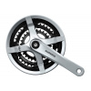 Shimano Kľuky TY 501 48/38/28 zubov 175 mm strieborné FC-TY501 4-hran 6/7/8-st s ochranným krytom prevodníka