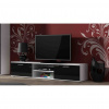 Cama Meble Tv stolík SOHO 180 S3, biely mat/čierny lesk