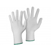 CXS TEWI / Textilné rukavice s PVC terčíkmi - biela 8