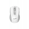 Genius NX-8025S Myš, bezdrátová, optická, 1200DPI, 4 tlačítka, tichá, Copilot, 2,4GHz, bílo-šedá (31030048401)