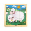 Puzzle na podstavci Viga 44622 9 dielikov - ovečka
