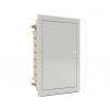 Rozvodnica pod omietku 12+2 modulov IP40 biele plechové dvere 107101