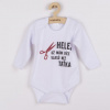 NEW BABY Body s potlačou New Baby Více vlasů než taťka - 86