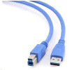 GEMBIRD Kabel USB 3.0 A-B propojovací 1,8m (modrý) CCP-USB3-AMBM-6