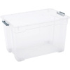 OBI Univerzálny úložný box Cadiz XL s kolieskami, transparentný, 36,5 x 58 x 38