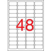 Etikety, 45,7x21,2 mm, bezpečnostné, zaoblené rohy, APLI, 480 etikiet/bal