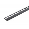 SP14/3 ukončovacia lišta C, štvrťoblúk, ACARA, hliník lakovaný antracit, 10 mm, 2,5 m