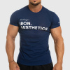 Pánske fitness tričko Iron Aesthetics Be Stronger, modré, Veľkosť L, Farba Modrá