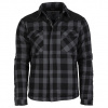 MIL-TEC bunda LUMBER zateplená ČIERNA/SIVÁ veľ.3XL