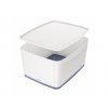 Leitz Box úložný s vekom MyBox, veľkosť L biela/sivá