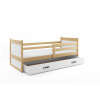 BMS Group Posteľ RICO 1 190x90 borovica - biela