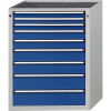Zásuvková skriňa ,š x h 760 x 675 mm, nosnosť zásuvky 200 kg ANKE