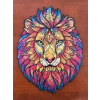Drevené puzzle (148 × 210 mm) - Lev
