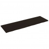 Nástěnná police tmavě hnědá 200x60x(2-4)cm ošetřený masivní dub Hnědá 363850