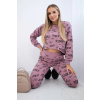 Kesi Dámsky set 67961 - mikina + tepláky Farba: Ružová - tmavo, Veľkosť: UNI