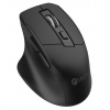 C-TECH myš Ergo WLM-05, bezdrátová, 1600DPI, 6 tlačítek, USB nano receiver, černá